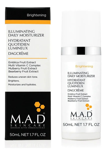 M.a.d. Illuminating Daily Moisturizer 50ml | Anti Manchas Tipo De Piel Todo Tipo De Piel