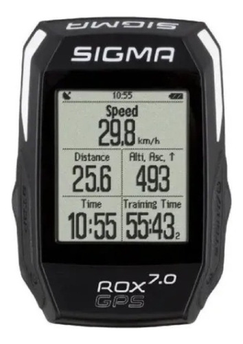 Computador de bicicleta Sigma Strava Rox Gps 7.0 Barometer - cor dos quartos: preto