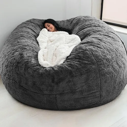 Funda De Sofá Grande, Redonda, Para Sillón Blando, Bolsa Par