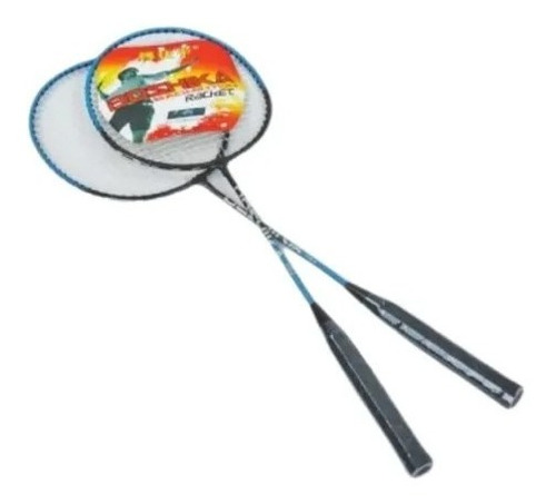  Raquetas Badminton Set Por 2 Con Estuche Recreativo
