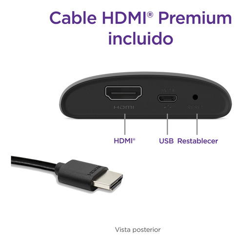 Roku Express Mod 3960x Negro Dispositivo De Streaming Hd
