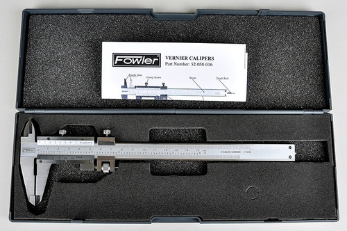 Imagen 2 de 2 de Calibrador Pie De Rey Análogo Ajuste Fino Fowler 200 Mm 8´´