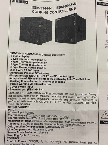 Imagen 3 de 6 de Control De Temperatura Emko Esm-9945-n 110 O 220v -200-1700g