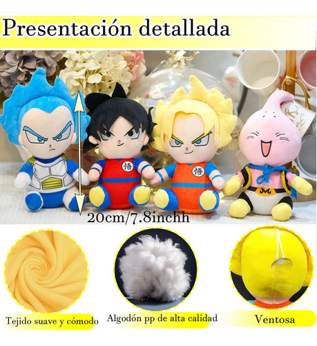 J Peluche Goku Dragon Ball Goku Petit Ruz Original De 4
