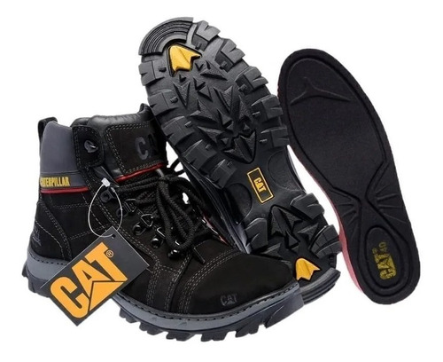 Bota Caterpillar En Cuero Lagítimo Suela Cosida + Regalos