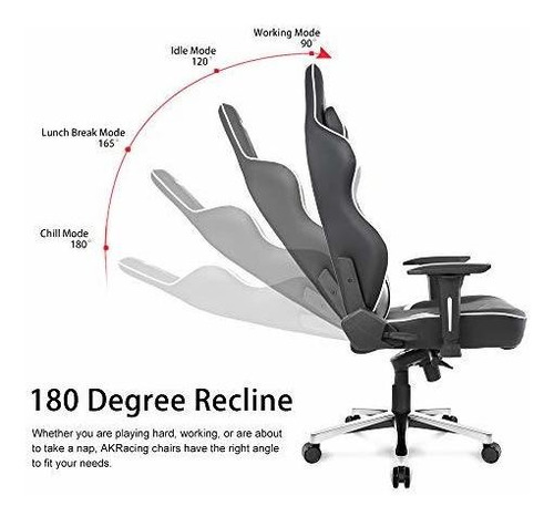 Imagen 6 de 12 de Silla De Juego Akracing Masters Series Max Con Asiento Ancho
