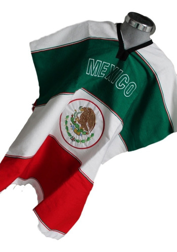 Jorongo Tricolor Gabàn Mexicano Escudo Nacional
