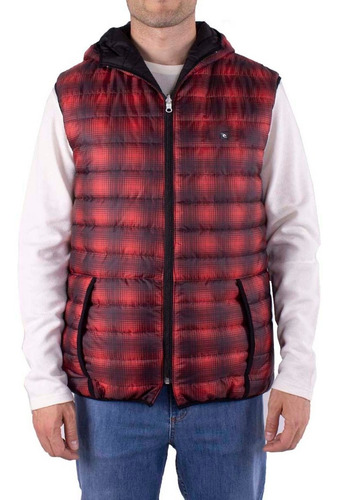 Imagen 1 de 6 de Chaleco Reversible Rip Curl Puffer Rojo Negro Hombre