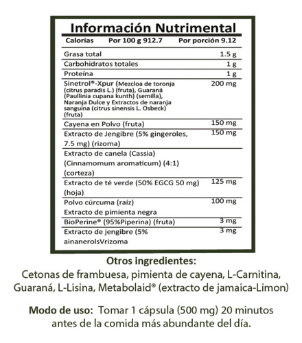 Dose Suplementos Lipofree Metabolizador Termogenico 30c Sabor Sin Sabor