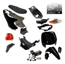 Comprar Kit Plasticos Motomel Bit 110 Completo Negro + Calcos