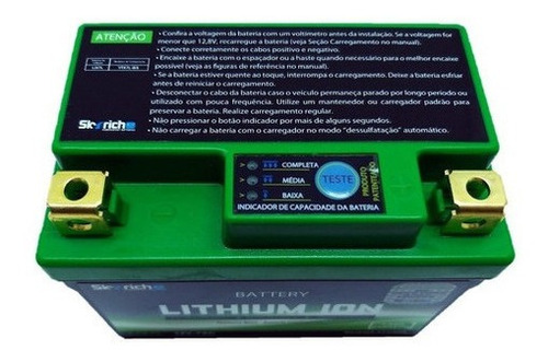 Imagem 4 de 7 de Bateria De Lítio Para Twister/falcon/fazer 250 7ah Skyrich