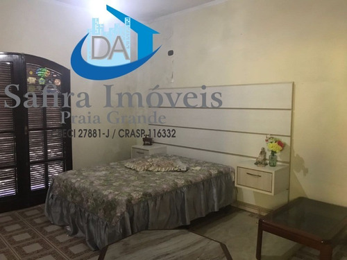 Excelente Sobrado A Venda, De 03 Dormitórios Sendo 01 Suite, No Jardim Guilhermina Em Praia Grande. - So00016 - 33694176