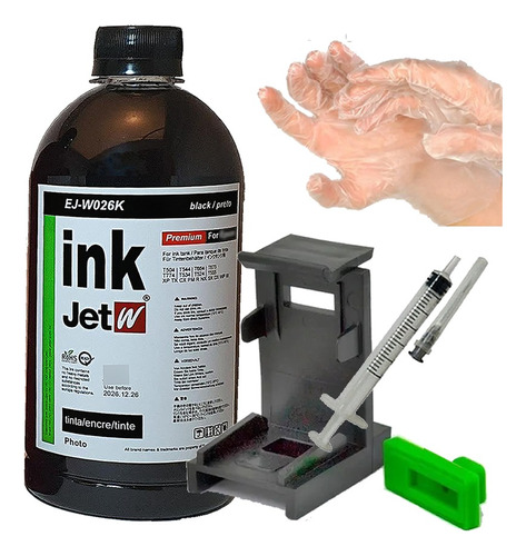 Snap Tinta Preta 250ml Recarga Cartucho 2776 667 664 122 74