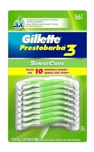 Rastrillos Desechables Gillette Prestobarba 3 Con 16 Piezas