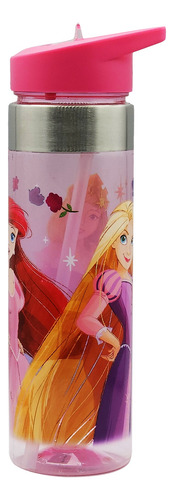Botella De Agua Ligera Con Manija Para Niños Varios Diseños Princesas 1721-377
