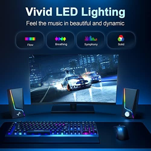 Bocinas Para Computadora, Bocinas Para Pc Con 6 Modos Le