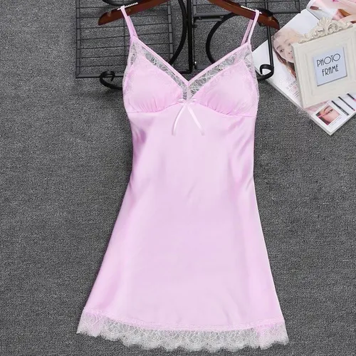 Nuevo Pijama De Seda Satinada Para Mujer, Bata, Ropa Interio