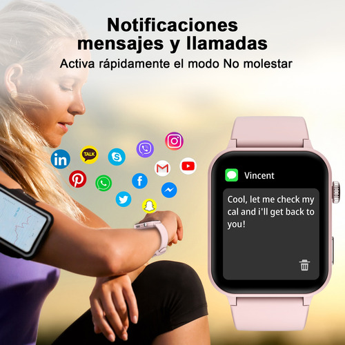 Reloj Smartwatch Inteligente Bluetooth Llamada Asistente Voz