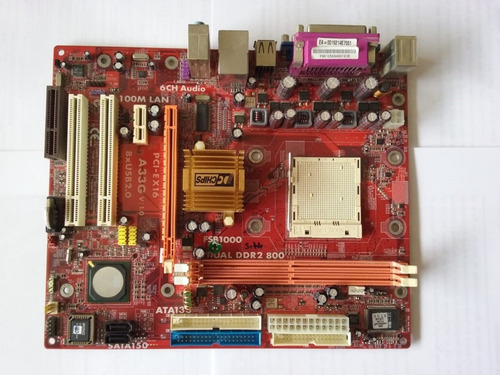 Mother Board A33g Fsb1000 Am2 Dual Ddr2 800 Defeito 13125