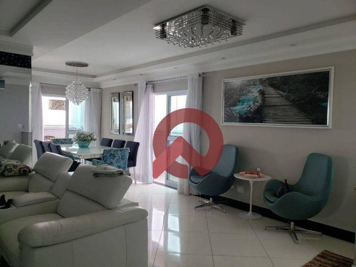 Imagem 12 de 30 de Cobertura Com 4 Dormitórios À Venda, 295 M² Por R$ 1.700.000,00 - Tupi - Praia Grande/sp - Co0064
