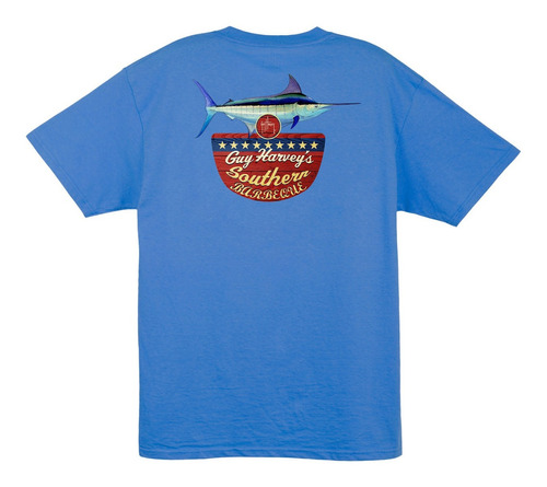 Guy Harvey Playera Mth11374-oblu Southern Bbq-chica