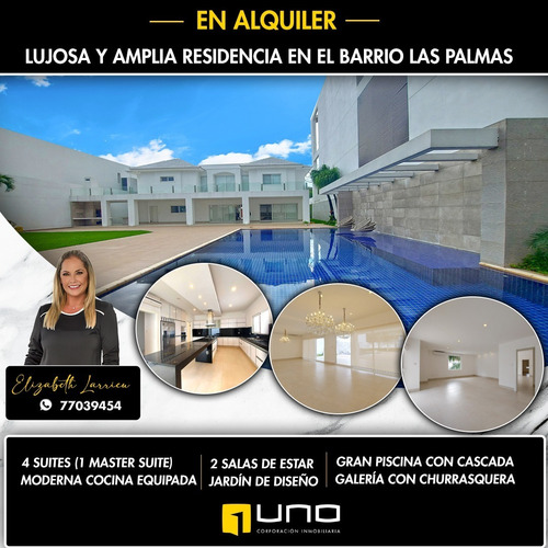 Imagen 1 de 12 de Casa En Alquiler Zona Oeste Barrio Las Palmas