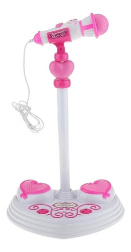 Micrófono Princess Karaoke Con Soporte Luz Ref. Hk-1389a