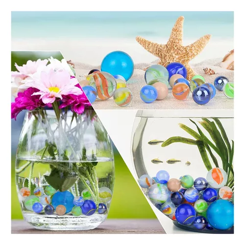 SallyFashion 66 piezas de canicas de cristal, 3 tamaños de colores  surtidos, variedad de patrones de canicas a granel para niños, juegos de  mármol