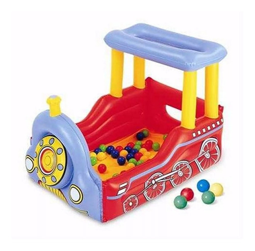 Pileta Tren Inflable Bestway Corralito Pelotero + 50 Pelotas