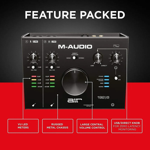 Interface De Áudio Usb M-audio Air 192|8 8 Canais + Midi