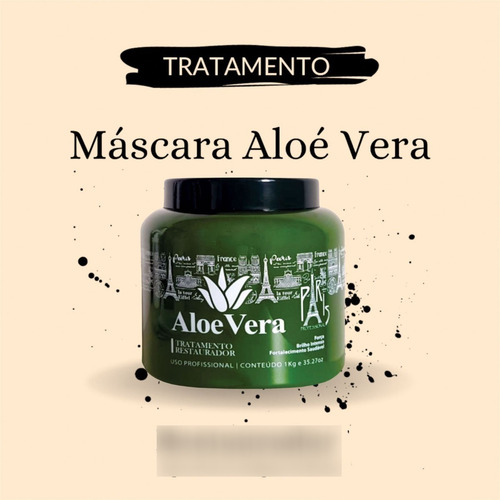 Imagem 4 de 6 de Máscara Aloe Vera - Cabelos Ressecados E Danificados - Paris
