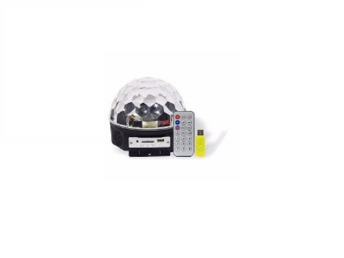 Globo Festa Pen Drive Usb Sd Mp3 Luz Bola Maluca Led Sensor