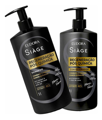  Siàge Regeneração Pós Química Shampoo + Condicionador Litro