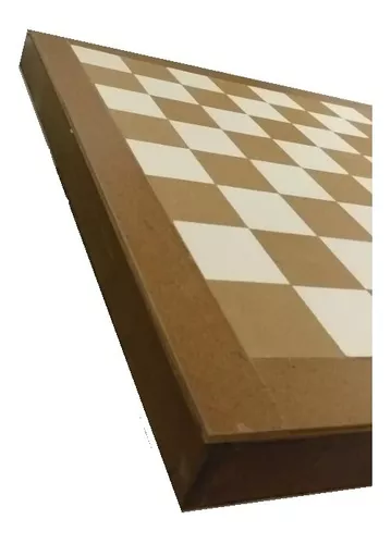 Tabuleiro De Xadrez Laminado - Casas Oficiais De 5,5 Cm