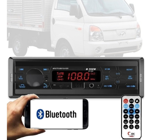 Aparelho Radio Mp3 Blueooth Aux Sd Usb Ht-1022 Hyundai Hr