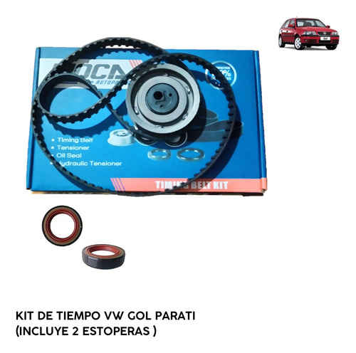 Kit De Tiempo Volkswagen Gol Parati  (incluye 2 Estoperas)