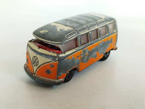 Realtoy Vw Microbus Vintage Diecast Bus Naranja