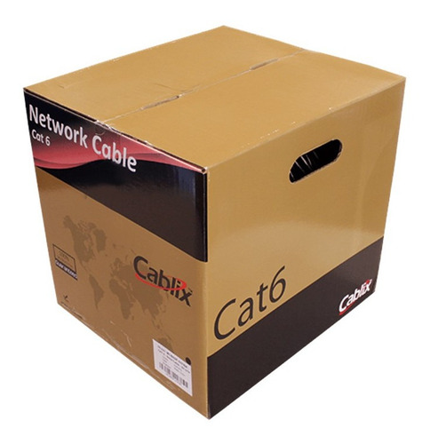 Bobina Cable U/ftp Cat6a 23awg 100% Cobre 305mts Indoor