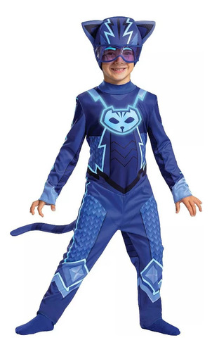 Pj Mask Catboy Disfraz Gatuno Héroes En Pijamas - Talla(3-4)