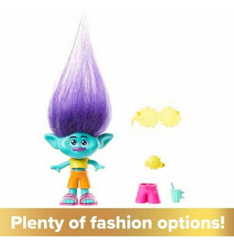 Trolls Mattel Muñeca Hair Pops Branch Con Una Sorpresa Al
