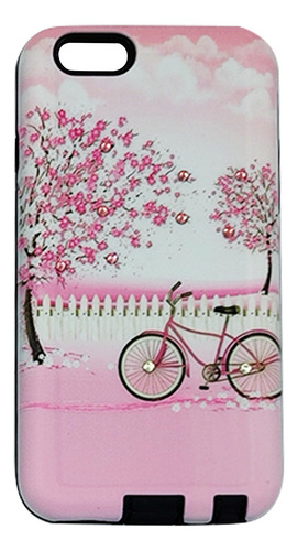 Funda Pasta Diseño Motorola Moto G6 Carcasa Case Con Mica Bicicleta
