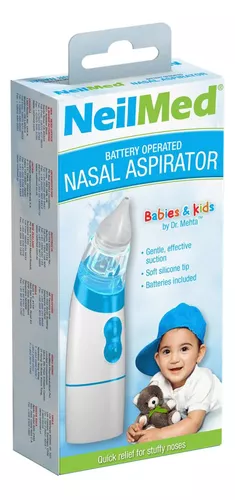 Aspirador Nasal Para Bebé Saca Mocos Malubero Color Blanco Con