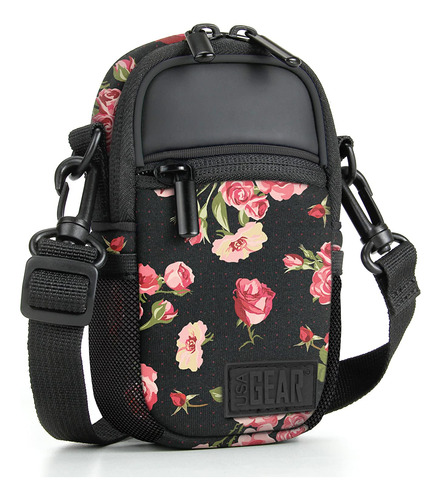 Usa Gear - Funda Para Camara Compacta  Diseño Floral  Con 