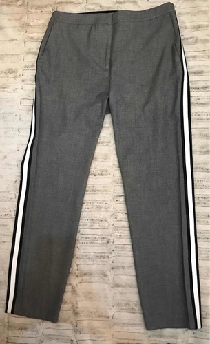 Jeans Pantalón Zara Basic Gris Talla Xl