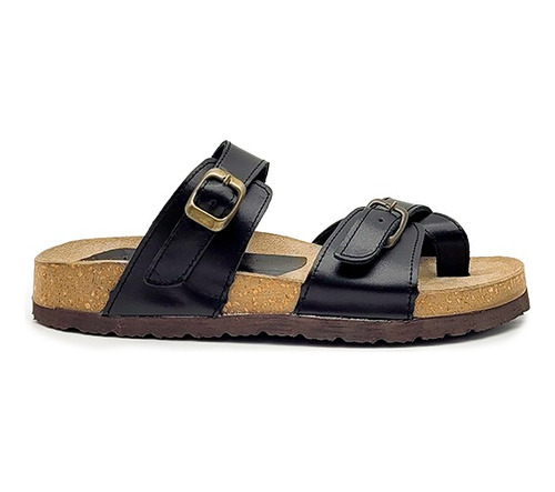 Sandalias Ojotas Mujer Dama Birk Cuero Cómodas Mdz 205