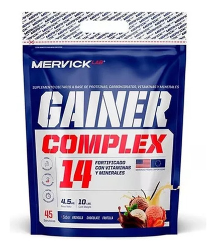 Ganador De Peso Con Proteina X4.5kg - Masa Muscular- Mervick