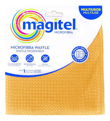 Paño De Microfibra Waffle Caja Con 12 Piezas Multicolor