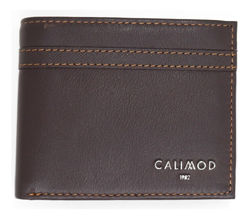 Billetera  De Hombre  Calimod 23.4bb001 Negro  Y Marron