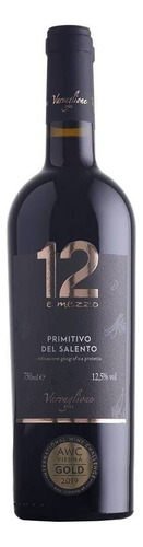 Vinho 12 E Mezzo Primitivo Del Salento Igp 750ml