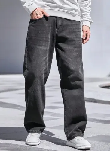 Calça Jeans Masculina Modelo Balão Baggy Bag Reta Boca Larga (36 ao 48)